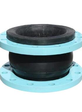 国标法兰橡胶软接头dn50100150管道减震可曲挠橡胶软接头