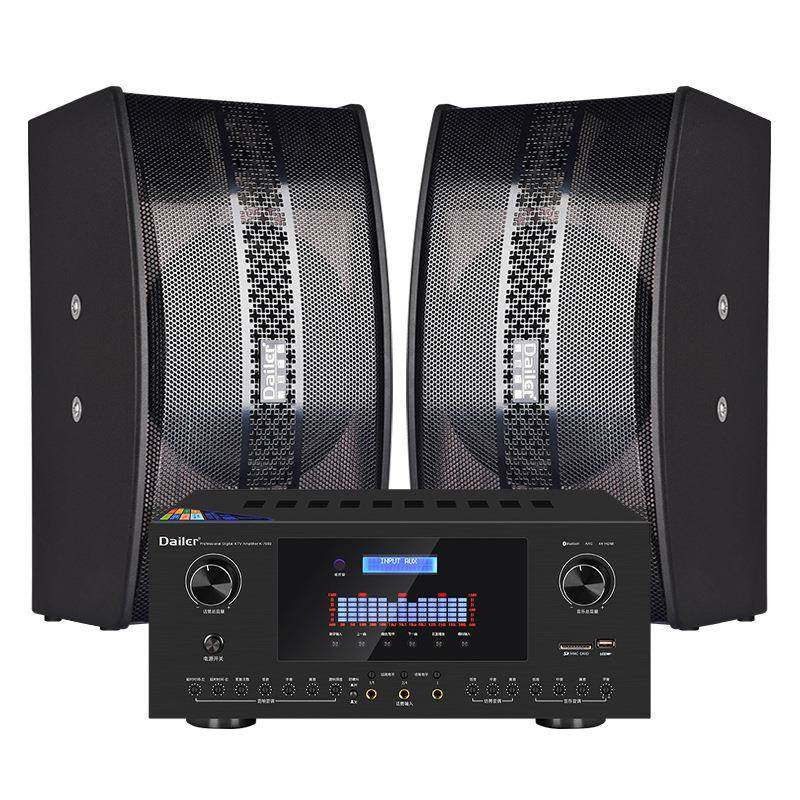 家庭ktv音响套装全套点歌触摸屏一体机卡拉OK功放家用K歌110/220V