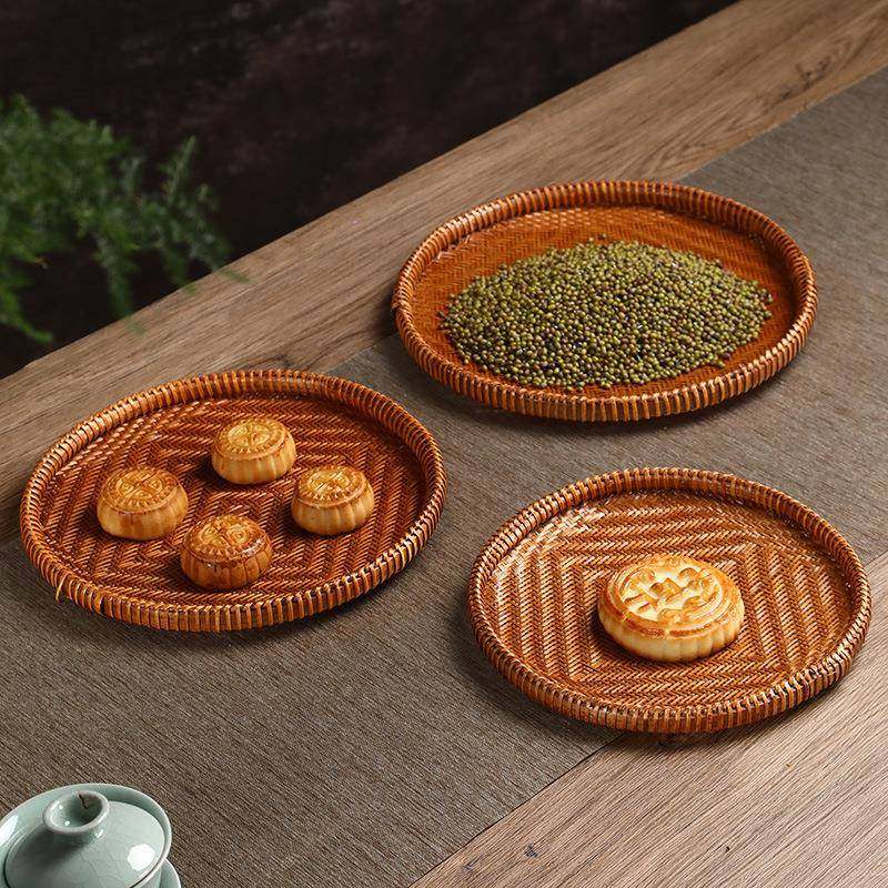 安吉竹编收纳篮茶道茶点盘手工水果盘篮竹簸箕竹筐竹菜篮家用篮子,纺织面料/辅料/配套,纺织机械配件,淘宝优惠券,粉丝福利购,淘宝优惠卷