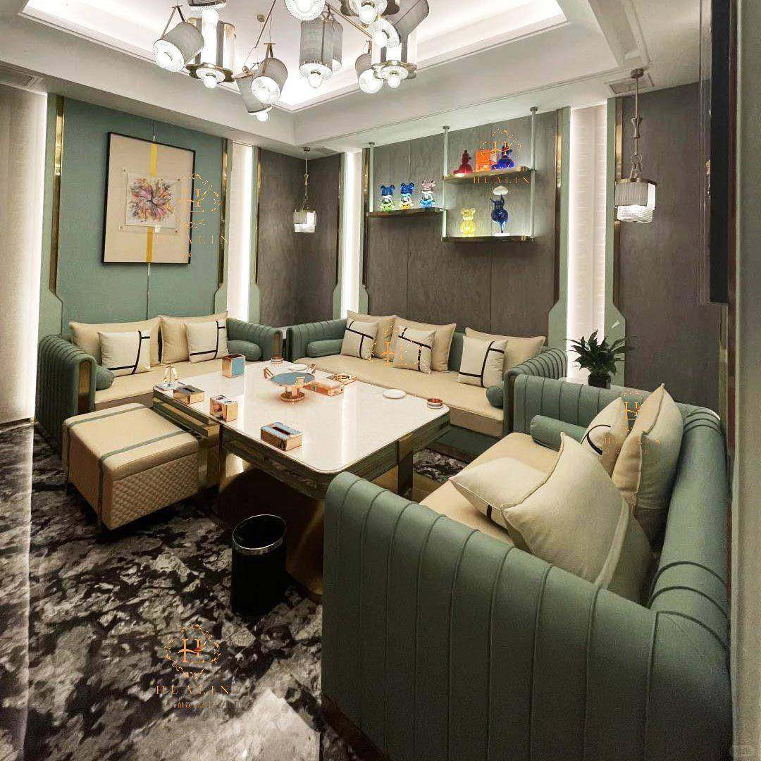 ktv沙发私人影院酒吧夜总会包厢港式轻奢清吧歌舞厅茶几沙发组合