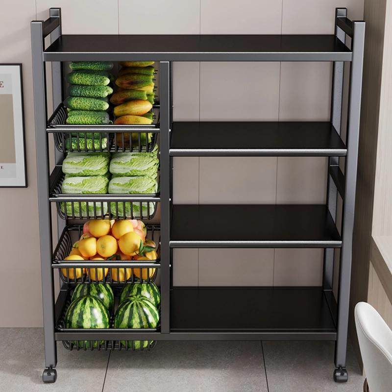 厨房置物架落地多层蔬菜微波炉收纳架果蔬收纳架多功能网篮储物架,收纳整理,烫衣板及配件,淘宝优惠券,粉丝福利购,淘宝优惠卷