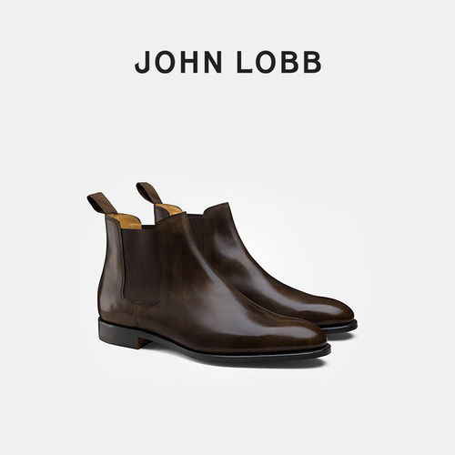 JOHNLOBBLAWRY小牛皮切尔西靴