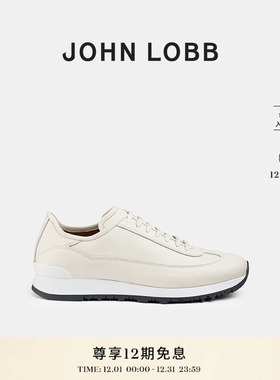 【运动休闲】JOHN LOBB 男士FOUNDRY II灰白色小牛皮舒适运动鞋