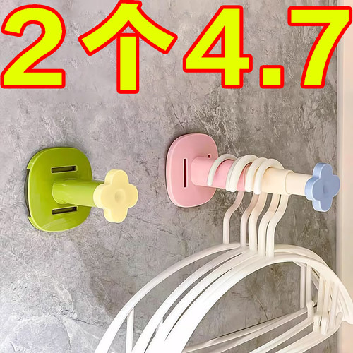 热销衣架收纳架壁挂式省空间款