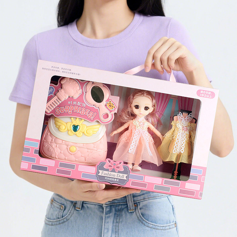 芭巴比洋娃娃礼盒培训机构礼品兑换玩具女孩换装娃娃套装