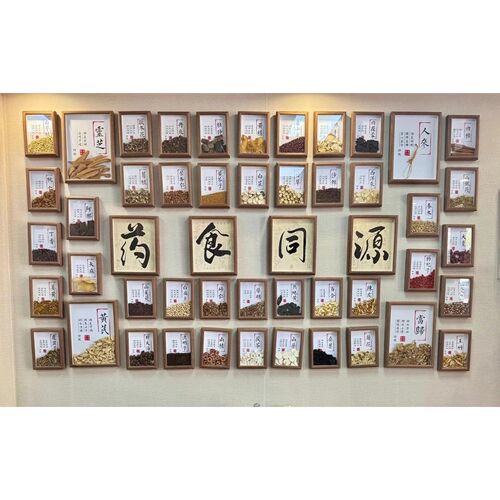 中药标本立体装饰画中药kt板中医画框医院装饰摆件中药打卡墙发光
