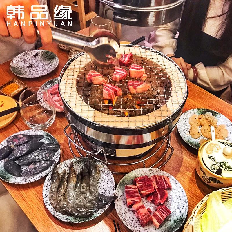 日式炭烤泥炉家家用烧烤炉商用烤肉炉陶土火炉木炭烤炉老式泥炉