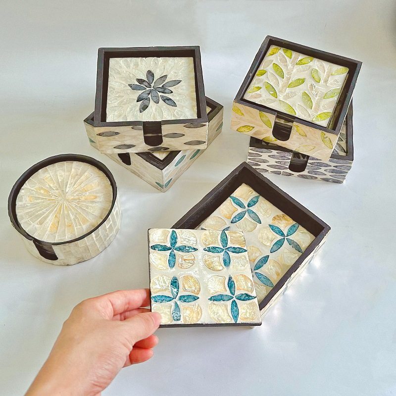 越南天然贝壳杯垫创意隔热垫收纳碗垫杯托茶杯垫桌垫垫子,节庆用品/礼品,文化创意杯垫/餐垫,淘宝优惠券,粉丝福利购,淘宝优惠卷