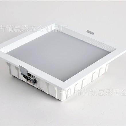 热卖厂家直供2015年方形天花灯大厅筒灯外壳6寸LED灯壳淘
