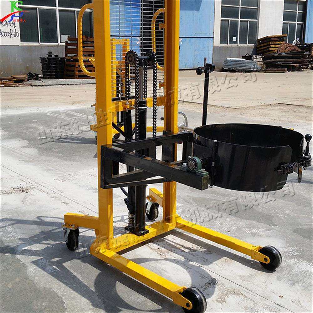 电动液压油桶提升机塑料开口油桶堆高车小型手推式堆放翻斗车,3C数码配件,USB灯,淘宝优惠券,粉丝福利购,淘宝优惠卷