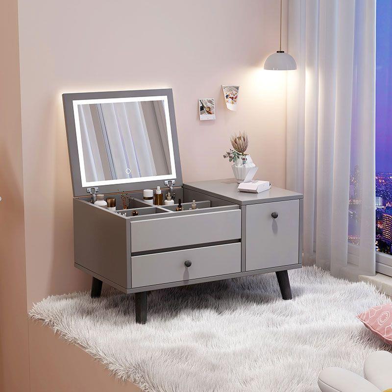 梳妆台卧室现代简约化妆桌家用化妆柜化妆台飘窗小桌子一体梳妆柜