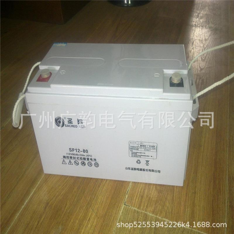 圣阳SP12-80(12V80AH)免维护铅酸蓄电池数据机房用电瓶