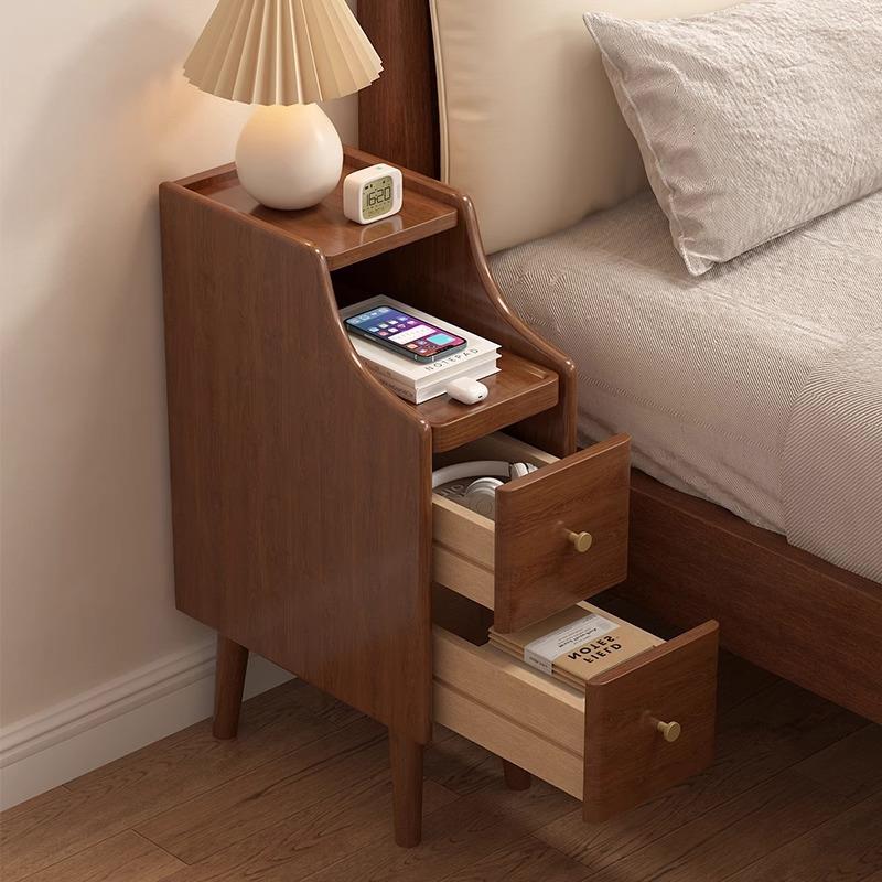窄款实木床头柜卧室迷你小型极窄超窄床头夹缝置物架床边收纳柜子