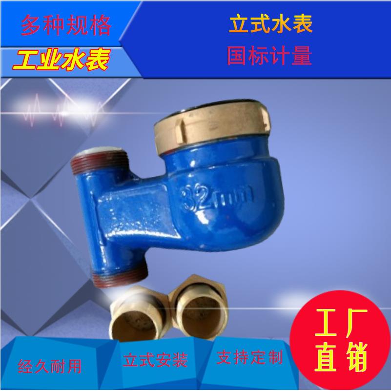 立式全铜家用自来水表国标4分6分机械水表丝接法兰水表