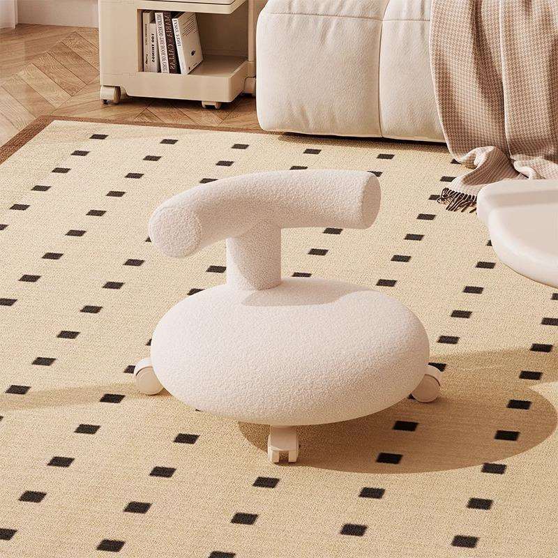 凳子家用万向轮小凳子卧室脚凳客厅脚踏凳网红垫脚凳沙发踩脚凳