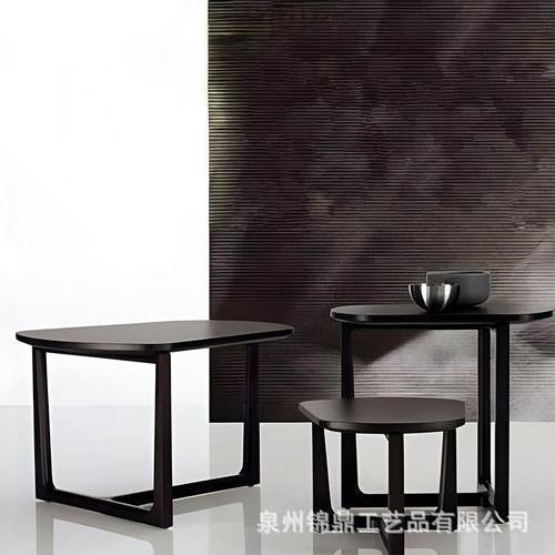 轻奢边几简约角几客厅家用酒店民宿小边桌床边柜子移动茶几三件套