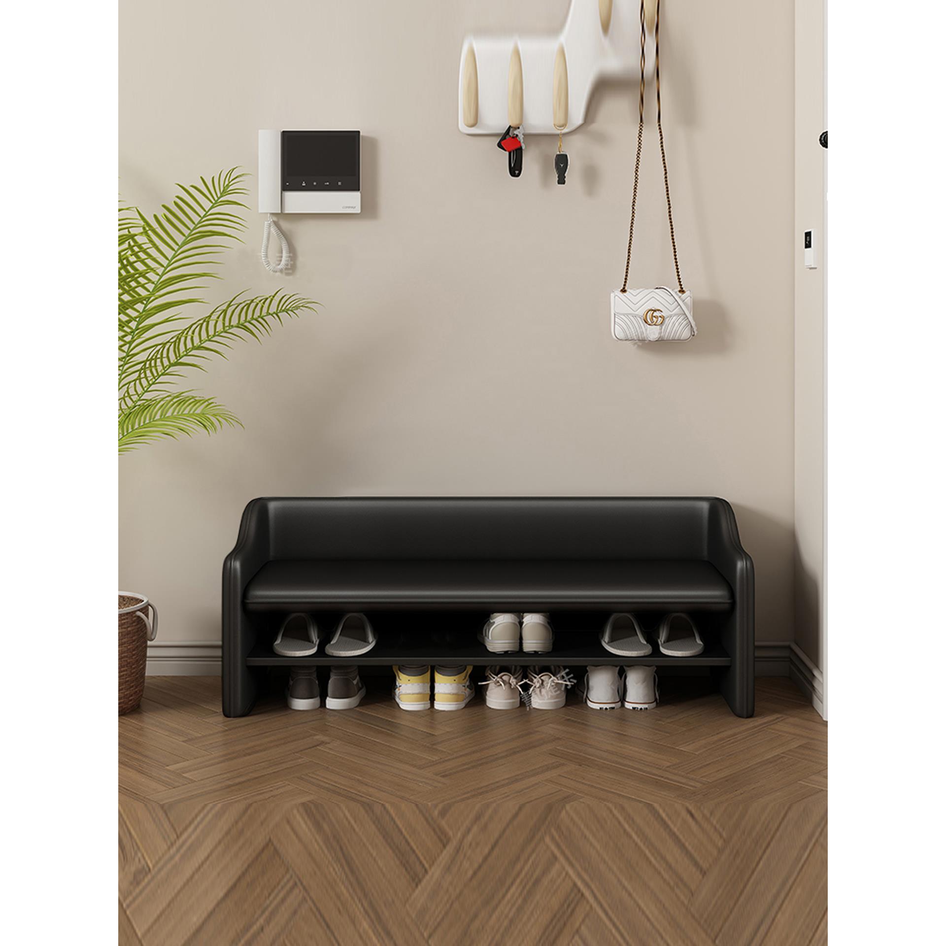 门口换鞋凳入户门换鞋凳轻奢高级感入户换鞋凳家用可坐鞋柜进门凳