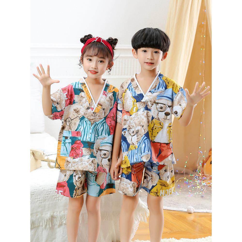 儿童汗蒸服男童纯棉薄款浴服大童睡衣家居服卡通可爱女童高档亲子,居家布艺,汗蒸服,淘宝优惠券,粉丝福利购,淘宝优惠卷