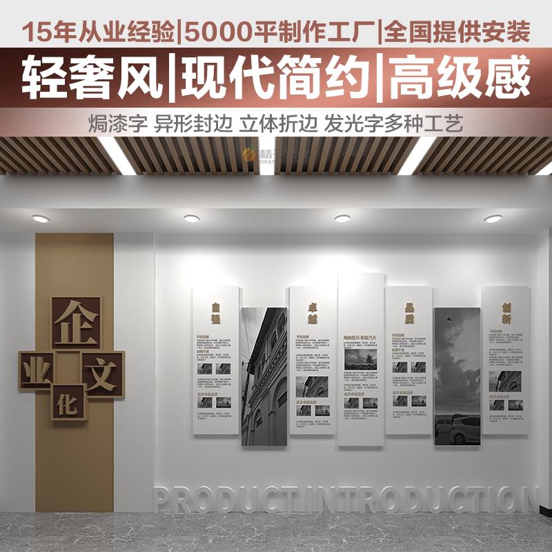 企业公司办公室员工团队标语激励文化墙设计装饰立体地图挂画定制