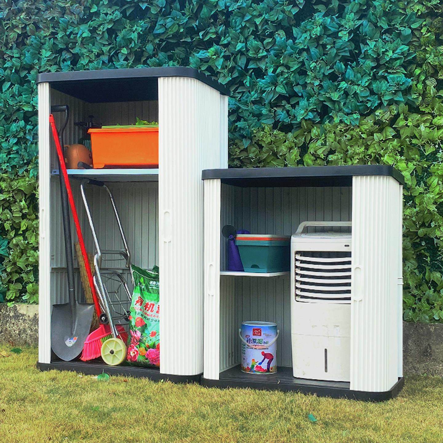 户外收纳柜阳台收纳柜防晒防水别墅室外花园工具置物柜庭院杂物柜,收纳整理,收纳柜,淘宝优惠券,粉丝福利购,淘宝优惠卷