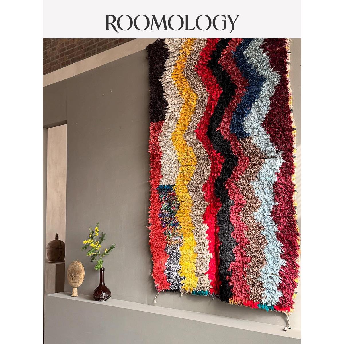 Roomology摩洛哥进口地毯Azilal系列挂毯原创艺术毯卧室床边毯