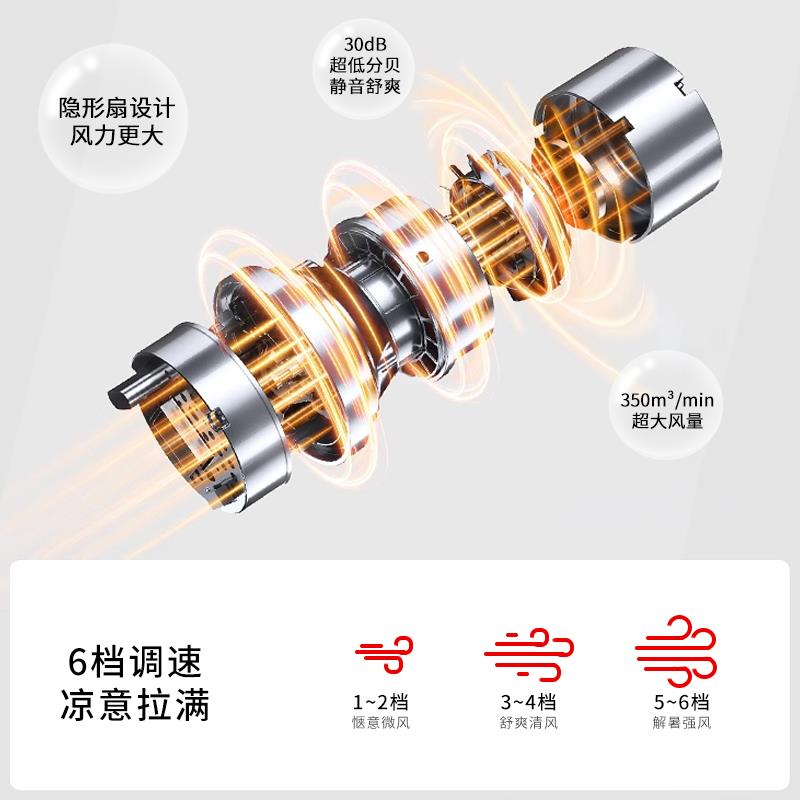 八特时光中古风扇灯实木古铜色客厅卧室餐厅风扇吊灯中式覆古护眼