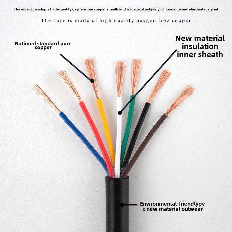 国标纯铜RVV电缆电源信号控制电线2 3 4 5芯0.12/0.2/0.3/0.5平方,电子/电工,护套线,淘宝优惠券,粉丝福利购,淘宝优惠卷