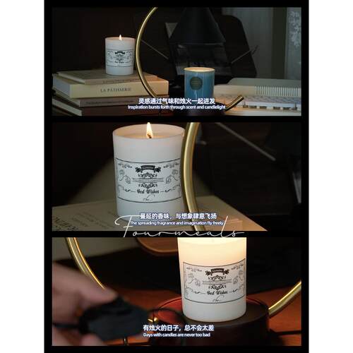 月船“中世纪融烛无火融蜡灯香薰蜡烛香薰礼物卧室床边香薰灯