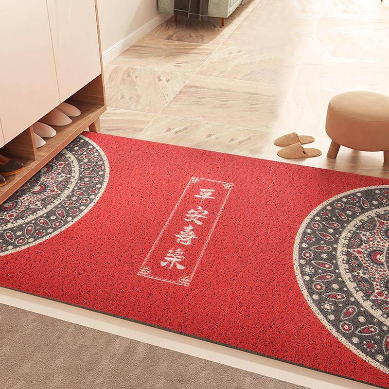 新中式丝圈地垫入户门垫进门门口脚垫门外蹭土玄关免洗地毯可裁剪,居家布艺,家用脚垫,淘宝优惠券,粉丝福利购,淘宝优惠卷