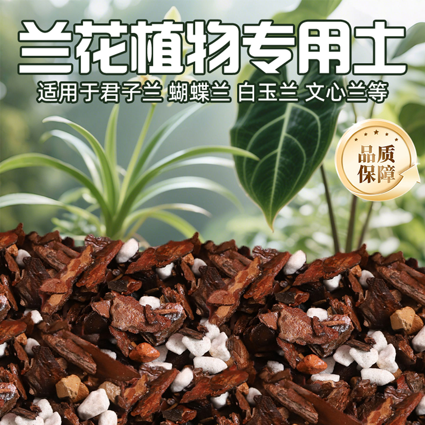 【尊贵兰花植料】兰科专用植料松树皮植料君子兰蝴蝶兰科植料专用