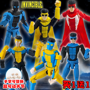无敌少侠3d打印手办周边无敌马克多关节超人可动人偶模型玩具礼物