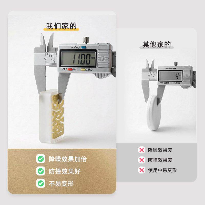热销新品软胶消音防撞垫加厚入户冰箱门防撞贴门把手加厚静音pvc