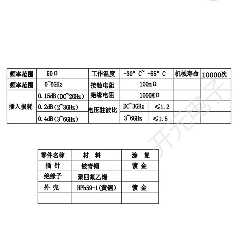 热销射频双针RF2-尖1.5间距手机测试头高频针1.5mm针距测试头AP蓝
