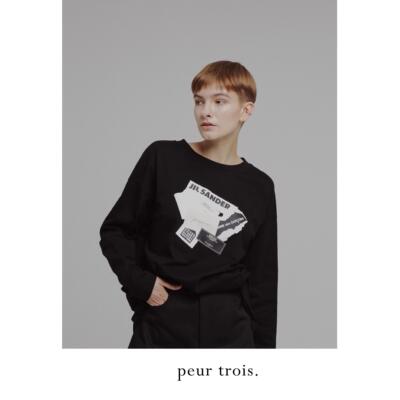 peur2024新款纯棉白色长袖T恤