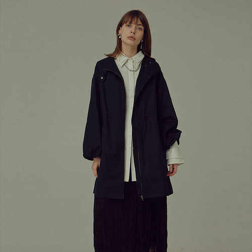 peur显瘦可拆卸羽绒服风衣外套