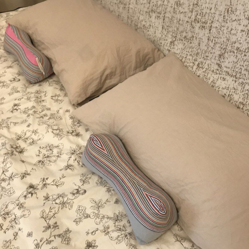 奇魔师荞麦枕头颈椎助睡眠成人骨头护颈枕芯枕荞麦壳三角护黄荆子