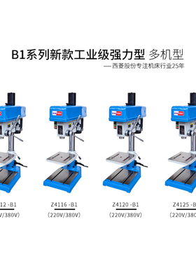 西菱钻床B1系列新款工业级强力型钻床电动台钻Z4112 Z4116 Z4120