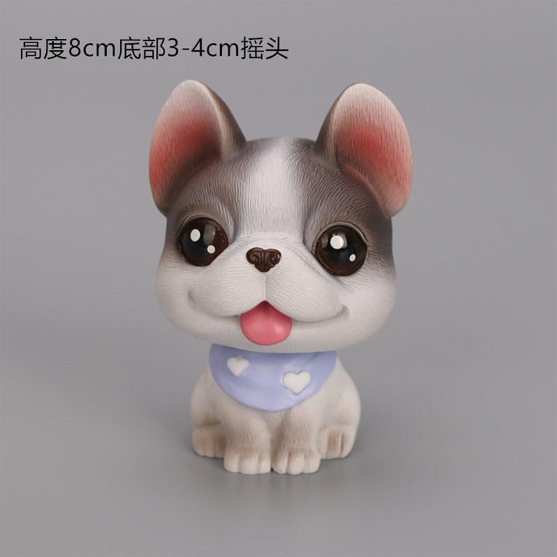 蛋糕装饰摆饰 大眼萌可爱小狗哈士奇雪瑞狗摇头狗狗生日蛋糕装扮