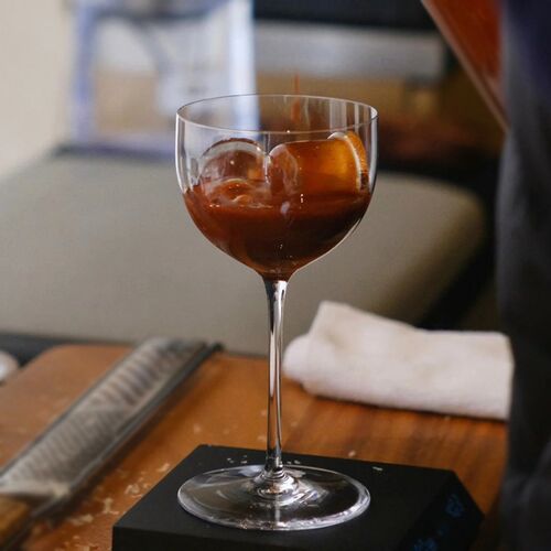 酒吧调酒鸡尾酒杯 尼克诺拉马天尼杯特调咖啡拿铁日式玻璃高脚杯