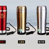 泰澄车载电热杯汽车烧水壶304不锈钢车用热水保温杯12V汽车水杯