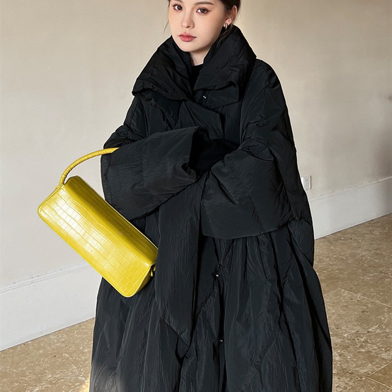 2025年新款大码冬季棉服女中长款韩版宽松大被子棉衣棉袄加厚外套