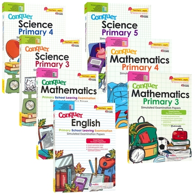 SAP 新加坡科学数学PSLE模拟卷 Conquer Science Simulated Examination Papers 小学数学英语科学练习册 攻克系列 英文原版教辅