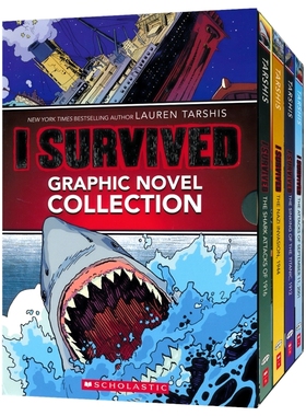 I Survived Graphic Novel Collection 幸存者系列漫画版 纽约时报畅销书 全彩漫画 4册套装 英文课外读物  英文原版进口图书