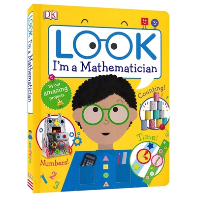 Look I'm A Mathematician 看 我是个数学家 3-6岁 DK 数学启蒙 幼儿科普 学龄前数学益智活动书 英文原版进口图书
