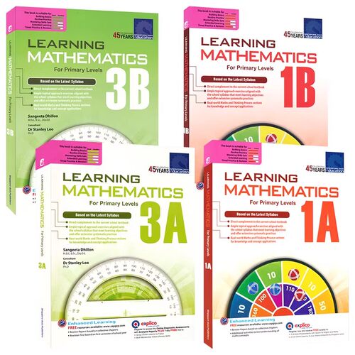 新加坡数学 Learning Mathematics 1A-B 3A-B 小学一 三年级练习册 CPA教学法 数学建模思维 学练结合 基础入门 英文原版进口教辅