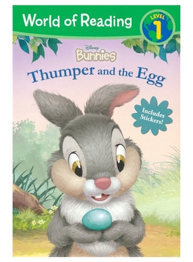 World of Reading L1 Disney Bunnies Thumper and the Egg 迪士尼阅读世界分级读物1级 兔子桑普和蛋 英文原版进口儿童图书