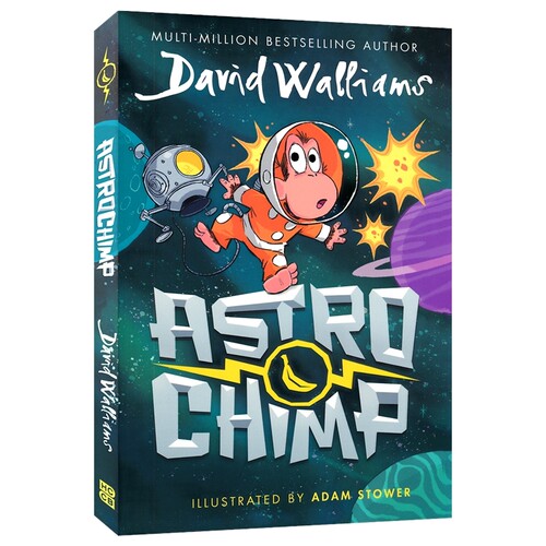 Astrochimp  David Walliams 大卫·威廉姆斯的作品新作 太空奇遇记 猩猩冒险 爆笑漫画书桥梁书 英文原版进口图书
