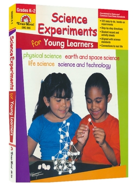 Evan-Moor Science Experiments For Young Learners Grade K-2 小学者的科学实验室 幼儿园大班到二年级 美国加州著名教辅