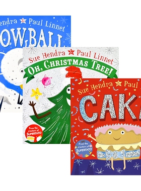 Sue Hendra Cake Christmas Tree Snowball 蛋糕圣诞树雪球故事绘本3册 英语学习 儿童亲子读物 土豆超人作者 英文原版进口图书