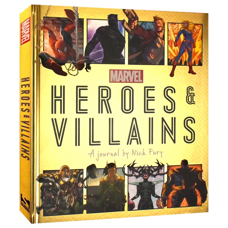 Marvel Heroes and Villains 漫威英雄与反派 青少年百科科普读物 精装大开本 英文原版进口儿童图书